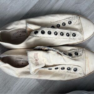 Converse Plaid Sneakers with Cream and Tan